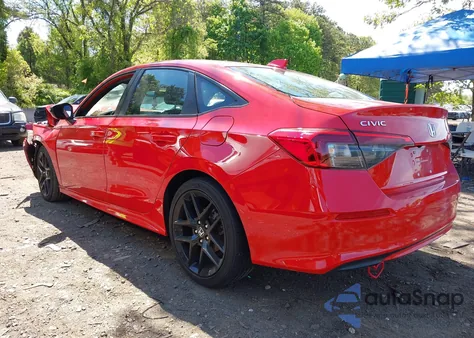 2022 Honda Civic Sport из США, поврежденный, VIN 2HGFE2F52NH583170